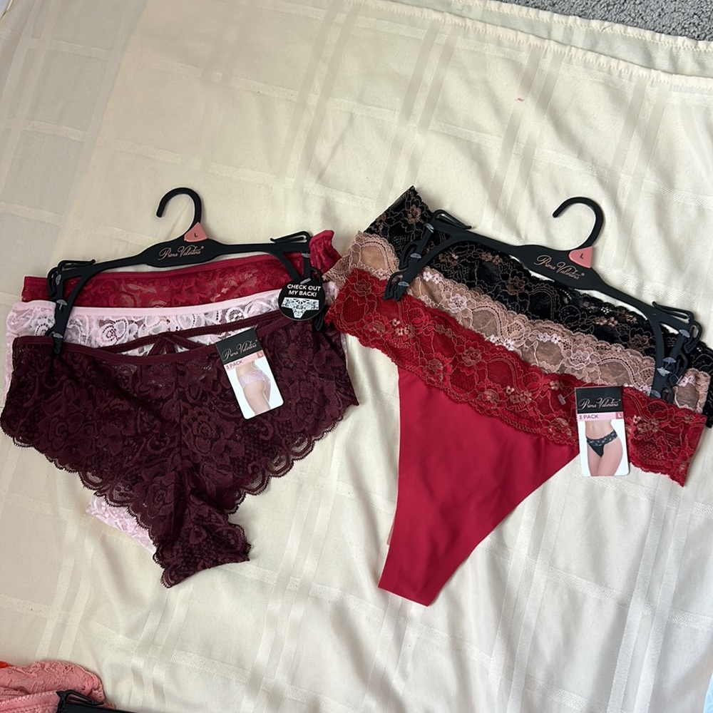 BRAND NEW “BUNDLE OF 6” PRIMA VALENTINA PANTIES UNDERWEAR SIZE L MSRP $62.00